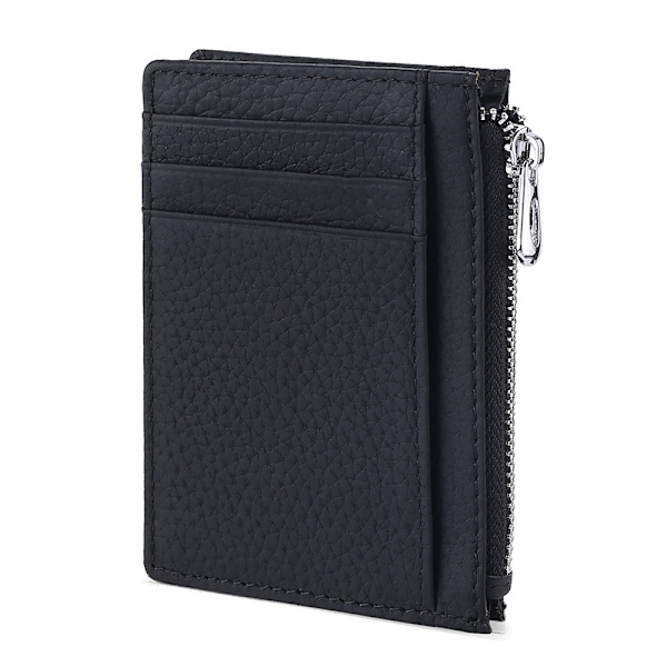 Slim Minimalist Wallet with RFID Blocking Black