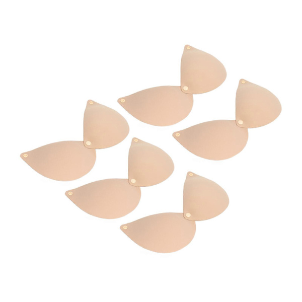 Silicon Strapless Push Up BH 5-pack med Limfäste och Snapp för Sido-Bröstlyft Hudfärg D