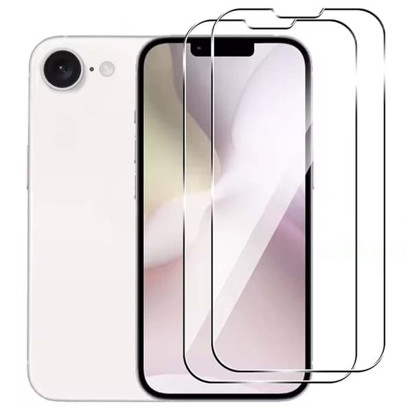 2-pack iPhone 16e Härdat Glas Skärmskydd HD