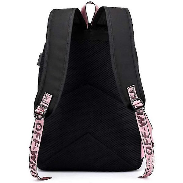 Yläasteen Oppilaan Reppu, B-t-s College Casual Laukku Sivukonfiguraatio Usb-liitäntä Ja Kuulokeliitäntä. (musta 1)