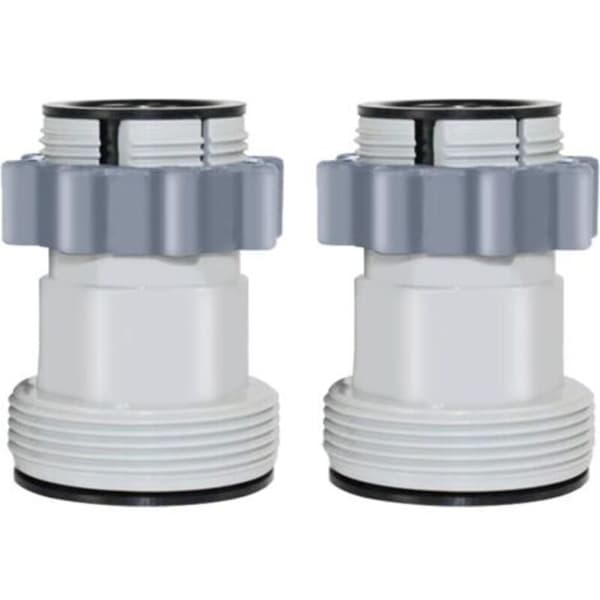 38 mm og 32 mm poolslangeadapter, poolslangeforbindelse til Intex 10722, Bestway, Coleman (pakke med 2)