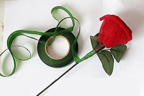 4 Ruller Blomstertape for Stilkinnpakning (grønn, mørkegrønn, hvit, kaffe)