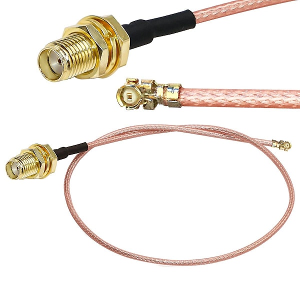 5 st SMA-kontaktkabel hona till Ufl/u.fl/ipx/ipex Rf eller ingen kontakt koaxialadapter montering Rg17