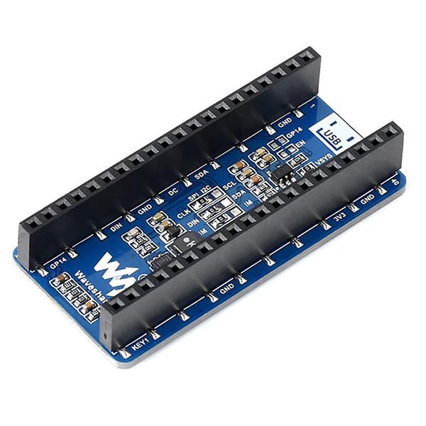 Displaymodul for Raspberry Pico 1.3-tommers OLED-displaymodul SH1107 I2C/SPI Kommunikasjon Ekspans