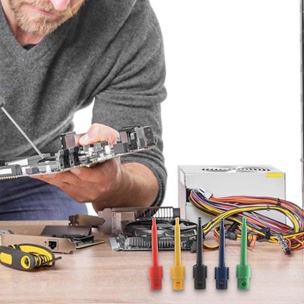 30st Mätklämmor, Testspetsar, Multimeter Sladd Testklämma, Elektronisk Mini Testprober Set,p