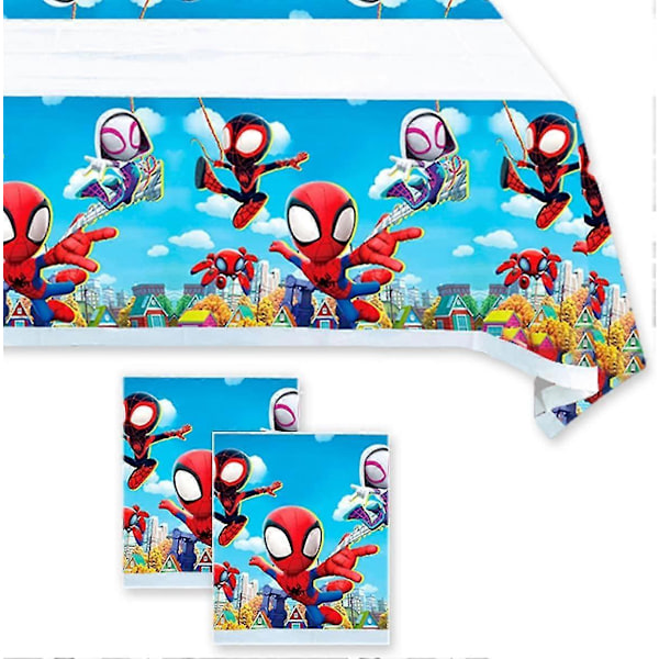 2 st Spidey och hans bästa vänner festduk, Spidey och hans bästa vänner temafestartiklar