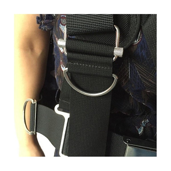 Rustfritt stål dykking sidemontering webbing stropp festespenne for 50mm webbing BCD tilbehør