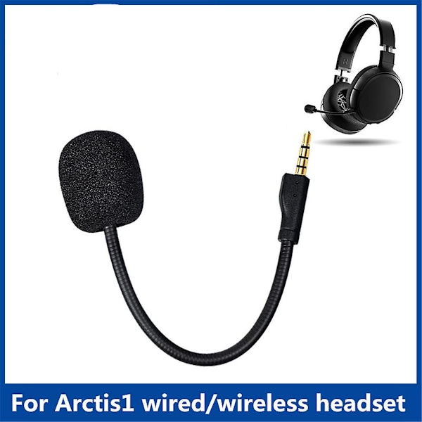 Erstatnings Spillmikrofon For Arctis 1 Hodetelefoner Avtakbar Boom Mikrofon