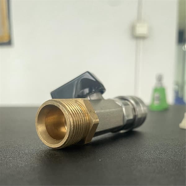 Högtryckstvätt Kulventil 1/4 och M22 14Mm Snabbkoppling för Högtryckstvättsslang Kontroll Vatten