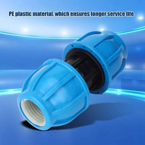 Stk PE Plast 25mm til 25mm Lige Vandrør Samling PPR PE PVC Rørforbindelsesfitting