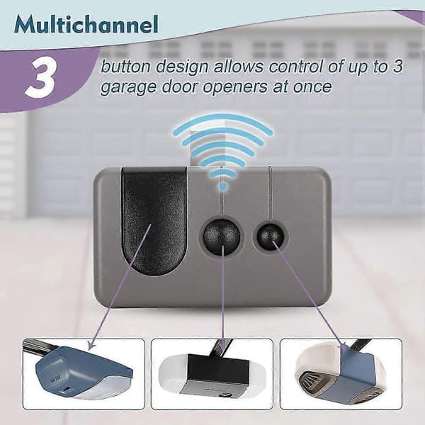 2-pakning for Sears Craftsman garasjeportfjernkontroll