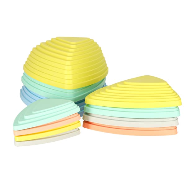 Sensorisk balancegang flodsten 11 dele pastel