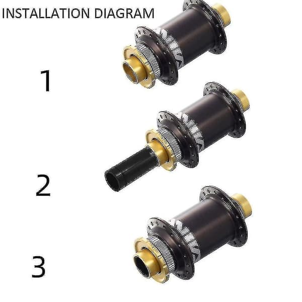 Cykel Thru-axel 20mm Thru-axel till 15mm Thru-axel Adapter 110mm
