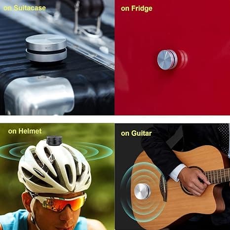 Bone Conduction Speaker, True Wireless Speaker, Mini Portable Stereo Creative Speaker, Silver