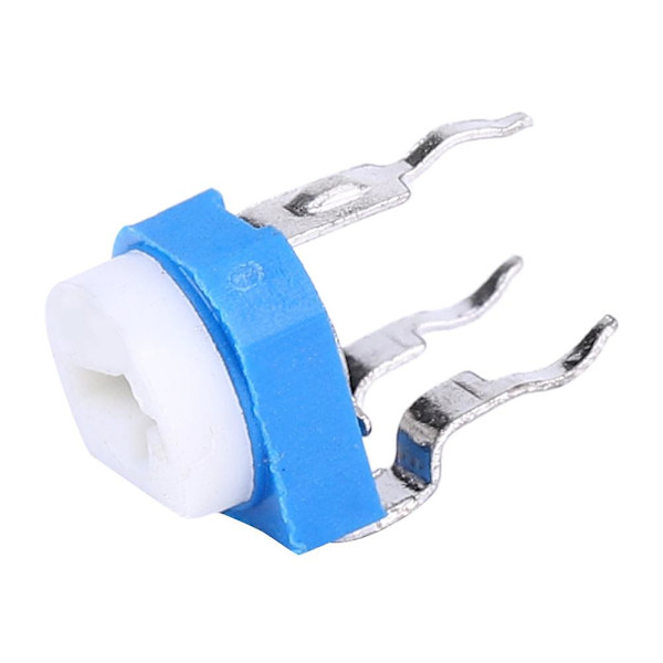 50 st 100-2000K¦¸(50K) Hög Precision Horisontell Blå Vit Potentiometer Variabel Resistor