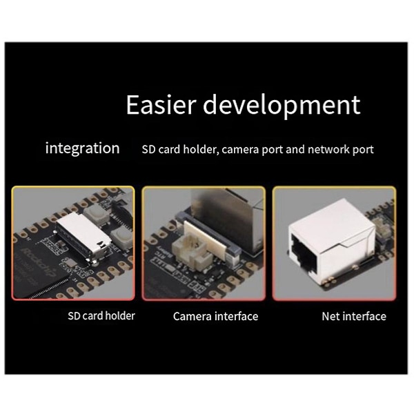 RV1106 Bærbar Pico Pro Mini Linux RISC Multifunksjonell Utviklingskortmodul, B