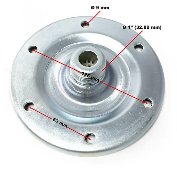Rostfri Fläns 1 (33mm) För 24-100l Trycktank