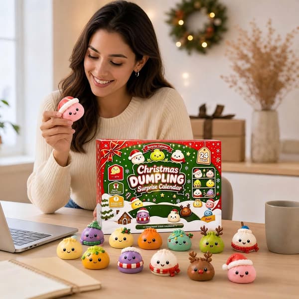 Julekalender 2026 Jul 24 dager Squishies for voksne