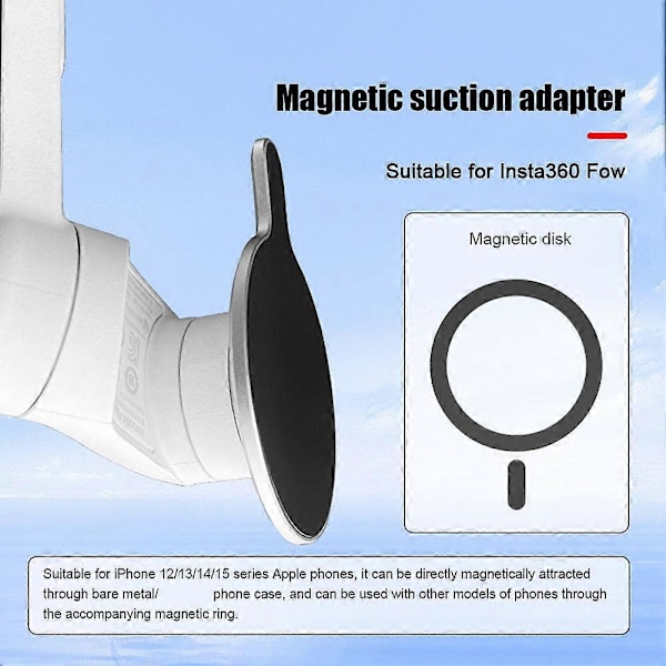 Magnetisk Telefonhållare För Insta360 Flow Magnetisk Adapter Fäste Hand