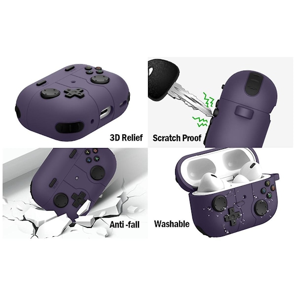 Lämplig för skyddsfodral Bluetooth Headset Fodral Silikon Skyddsfodral Röd