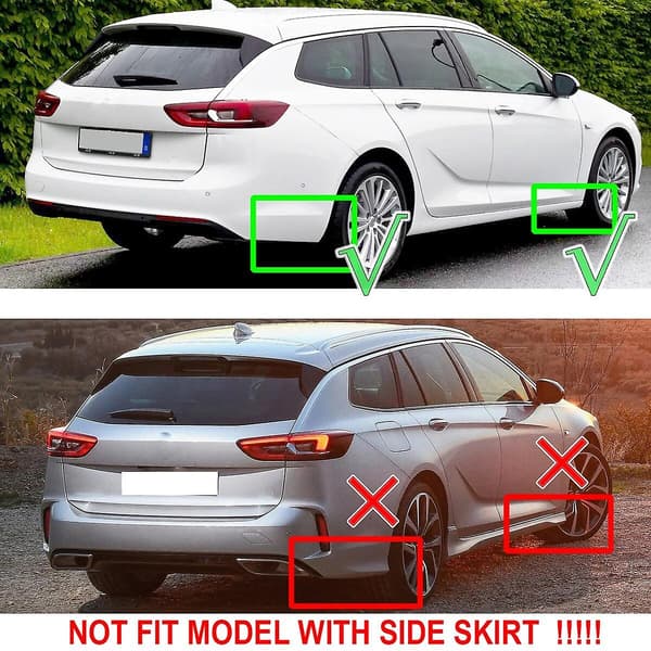 4x Mudflaps Splash Guards Mudguards til Opel Vauxhall Insignia B Mk2 Buick Regal Holden Commodore 2018 - 2022 (2019 2020 2021)