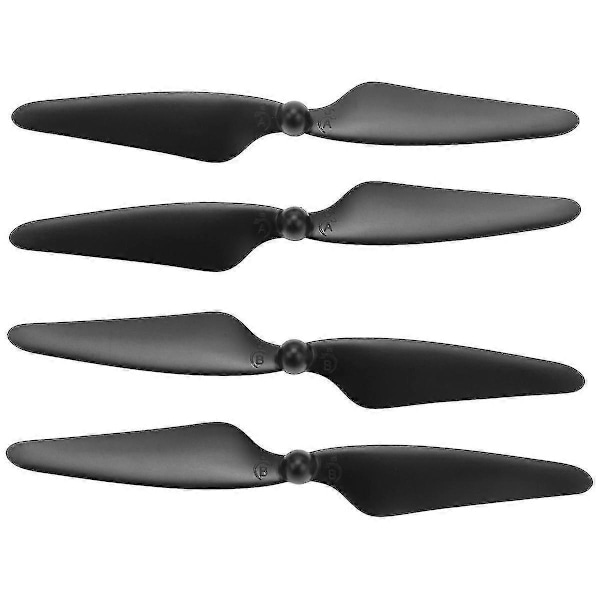 4 stk. kompatible med Hubsan H501s X4 Rc Quadcopter Propellerblade 2cw/2ccw, Sort-C8 Walkbee SZRH A-F