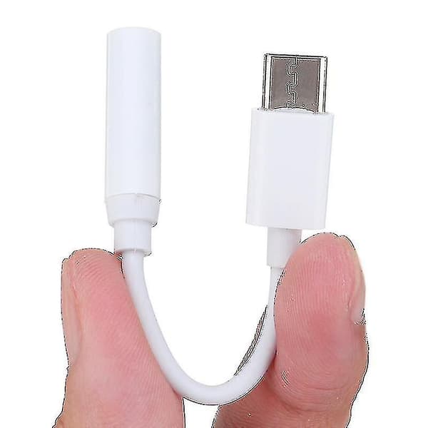 Usb-c til 3,5 mm hovedtelefonadapter lydstikkabel til smartphone