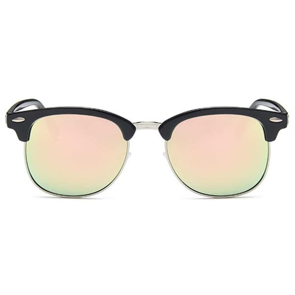Sorte Clubmaster Solbriller Rosa Spejlglas