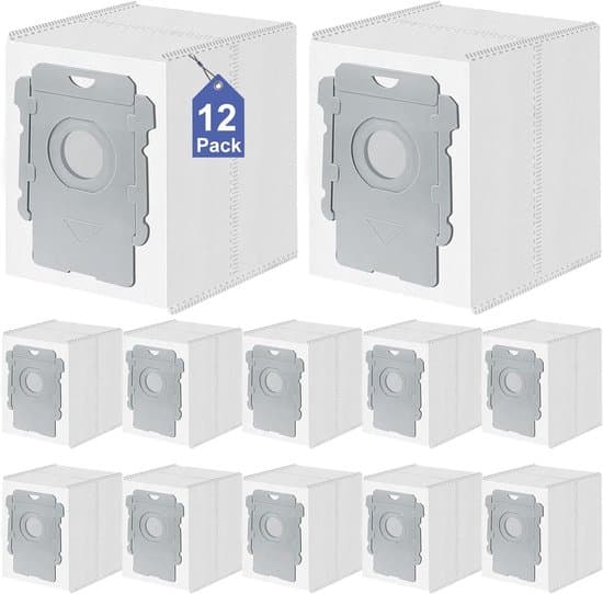 12-pack Replacement Vacuum Bags Compatible with iRobot Roomba i/s/j Combo Series