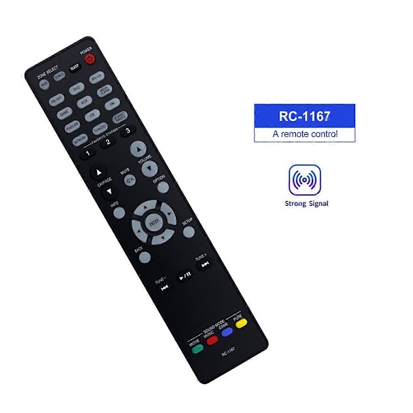 Fjernbetjening RC-1167 Erstatning for Denon AV Receiver AVR-2113