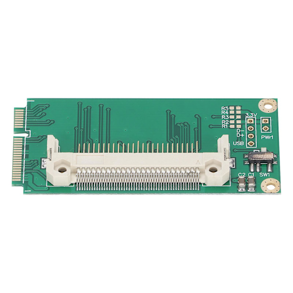 CF-kortkonverter, bærbar grøn PCB PCIE Riser-kort kompatibel med Windows3.1/Win7/Win8/Vista/NT4/98SE/Linux-YM