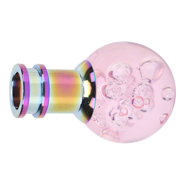 Universal Rosa Kristall Bubbla Manuell Växelknopp Växelspak med 3 gängade Adaptrar