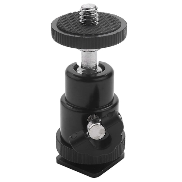 Mini Kulhuvud [2-pack] Med Blixtskofäste Adapter 360 Grader 1/4 Tum Små Kulhuvuden Vridbara -Ba