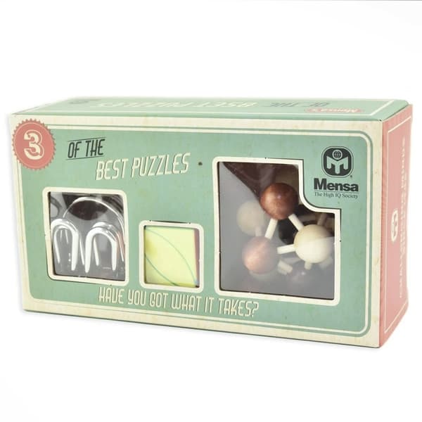 3-in-1 Mensa IQ Puzzle - Mind Game / Brain Teaser