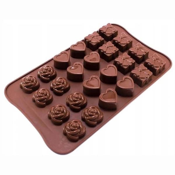 Sjokoladeform Silikonform for Praliner og Godteri Baking