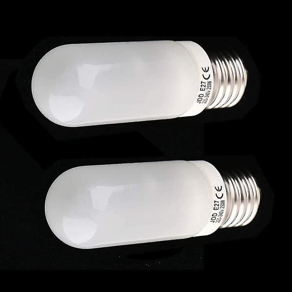 2 stk. 250w 220-240v E27 Mat Halogenpære UTV