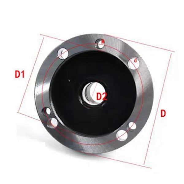 Chuck Er32 100MM Mini Fläns Fyr-Axlig Chuck Fixtur Chuck Lämplig för CNC Fräsmaskin