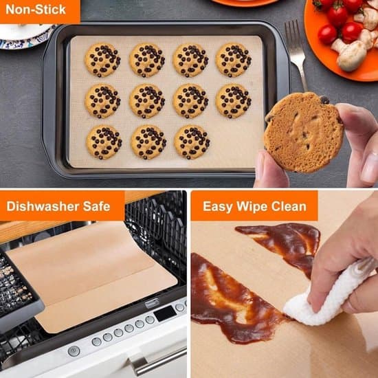 1-rull Silikon Sklisikker Varmebestandig Bake- og Eltematte