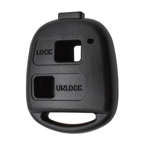 2 Knapp Nøkkelhus Pad Brytere Fob Etui For Toyota RAV4 Yaris Prado Corolla Land Cruiser Previa Echo Tarago Alphard Pixis Rush