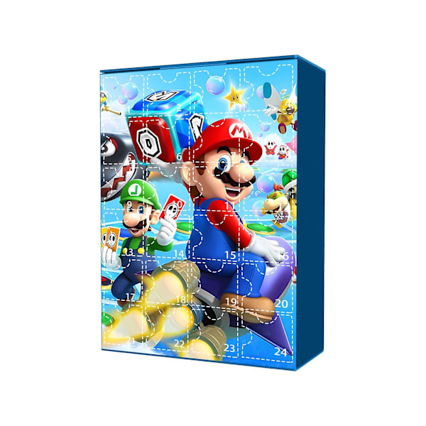 Julkalenderdocka Blind Box Super Mario 24 Dagars Nedräkning