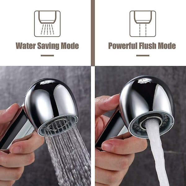 Silver Mirror G1/2 Handdusch Kran Köksduschhuvud Sprayersättning För Badrum