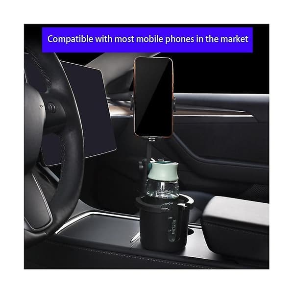 Multifunktionel Kopholder Telefonholder Stativ Universal Justerbar Base Til Model Y 2017-2023 Adgang