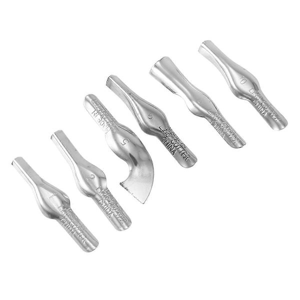 Linoleumskärare Set, 2 Set med 6 Olika Blad för Skärning och Hantverk, Sniderier