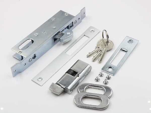 MICO 1001 Säkerhetskroklås med nycklar för glasdörr