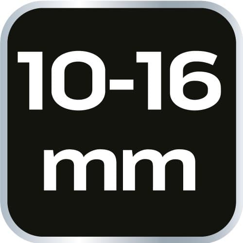 Letkukiristin 10-16/9 mm, B4, 3 kpl