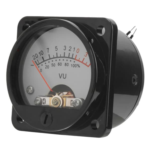 45mm Rund Pointer VU Meter Hoved med LED Baggrundsbelysning Lydniveau Strømtester Del TS?45?Hvid DC500uA