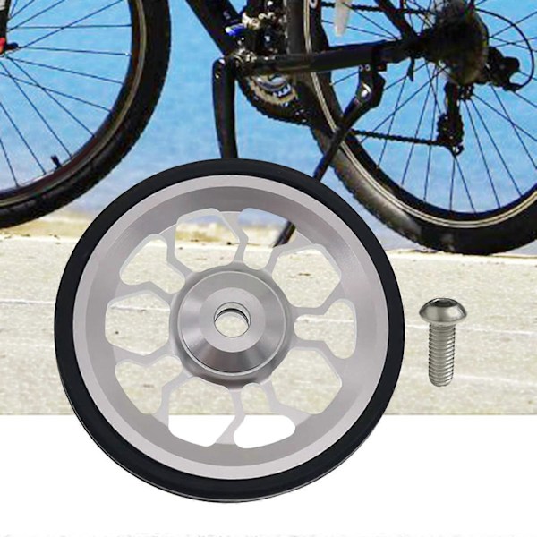Lättrullhjul för hopfällbar cykel, höghållfast stabilt bakre pakethållarfäste, push-hjul