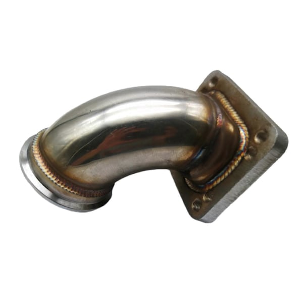 64mm/2,5 tum V-Band 90 Graders Böj Adapter Fläns Kit T3 T4 Turbo Avgaser