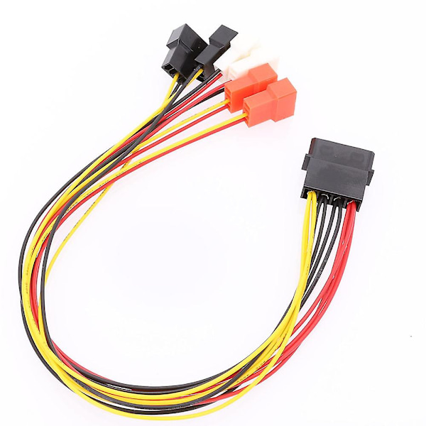 4-nastainen Molex - 3-nastainen tuuletinkaapelisovitin 12V 7V 5V jäähdytystuuletinkaapeli