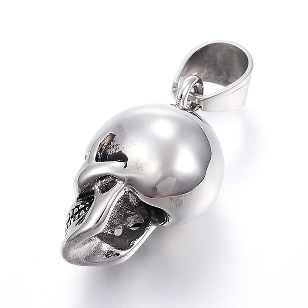 316 Kirurginen Ruostumaton Teräs Ripustimet Kallo Antikki Hopea 29x15x18mm Reikä: 7x10mm